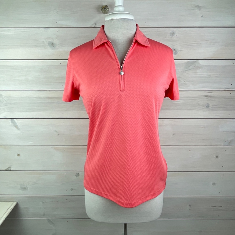 Daily Sports Peoria Coral Golf Athletic Polo Top Size Medium - NWT - Picture 2 of 6